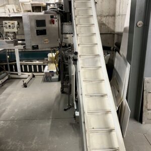 Matthiesen "Reversed" Swift Pak Baler. Includes Step Saver Conveyor And Take-Away Belt Conveyor.