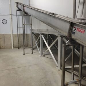 12"x42' Stainless Steel Inclined Screw Conveyor