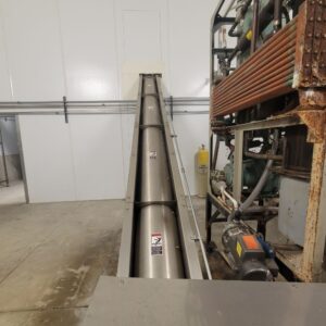 12"x30' Matthiesen Stainless Steel Inclined Screw Conveyor.