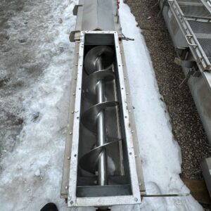 12" x 7' 7" Stainless Steel Screw Conveyor